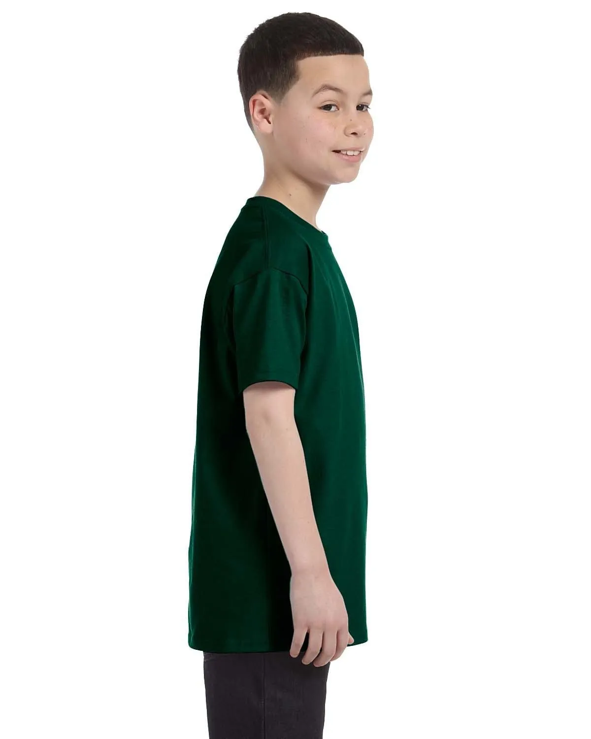 Gildan Youth Lightweight 100% Cotton T-Shirt | Forest Green