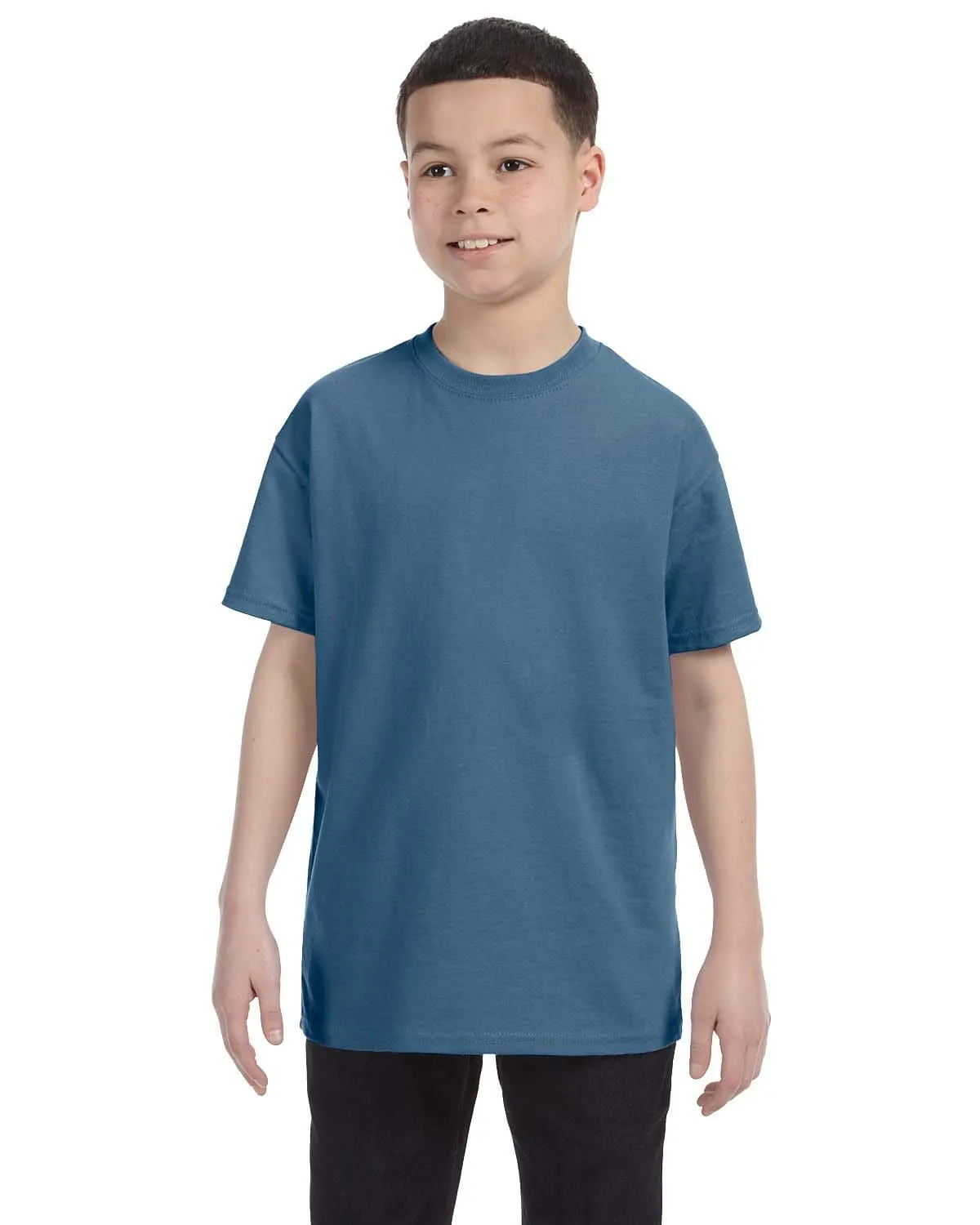 Gildan Youth Lightweight 100% Cotton T-Shirt | Indigo Blue