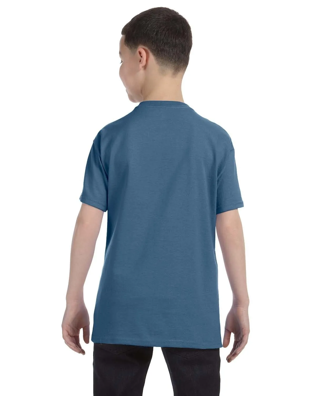 Gildan Youth Lightweight 100% Cotton T-Shirt | Indigo Blue