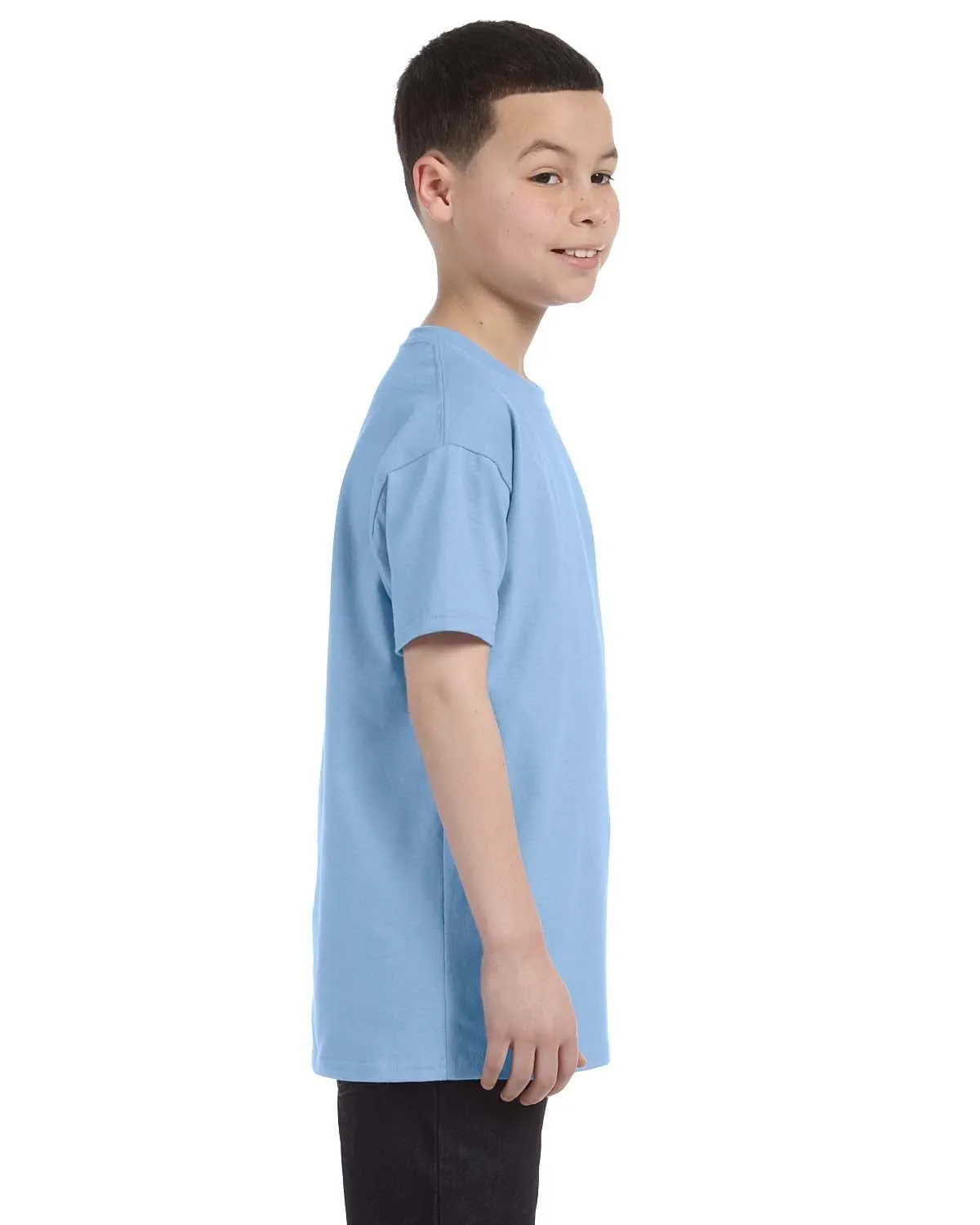 Gildan Youth Lightweight 100% Cotton T-Shirt | Light Blue