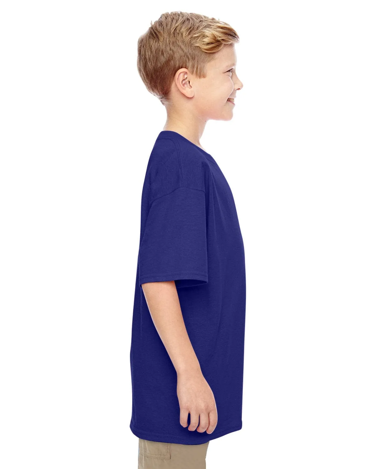 Gildan Youth Lightweight 100% Cotton T-Shirt | Neon Blue