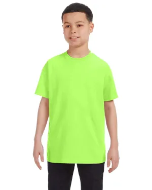 Gildan Youth Lightweight 100% Cotton T-Shirt | Neon Green
