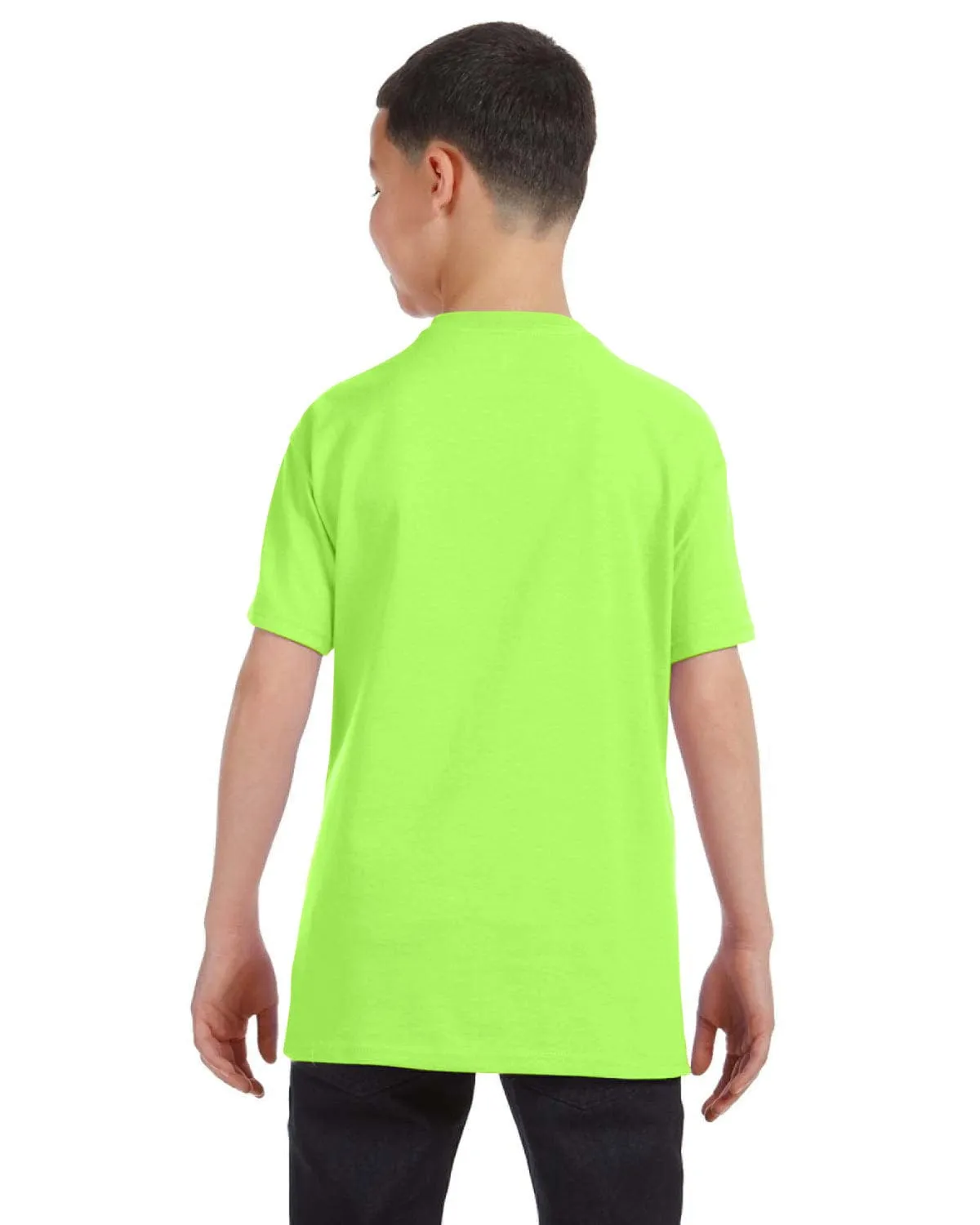Gildan Youth Lightweight 100% Cotton T-Shirt | Neon Green