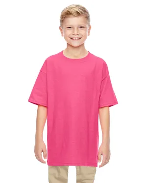 Gildan Youth Lightweight 100% Cotton T-Shirt | Safety Pink