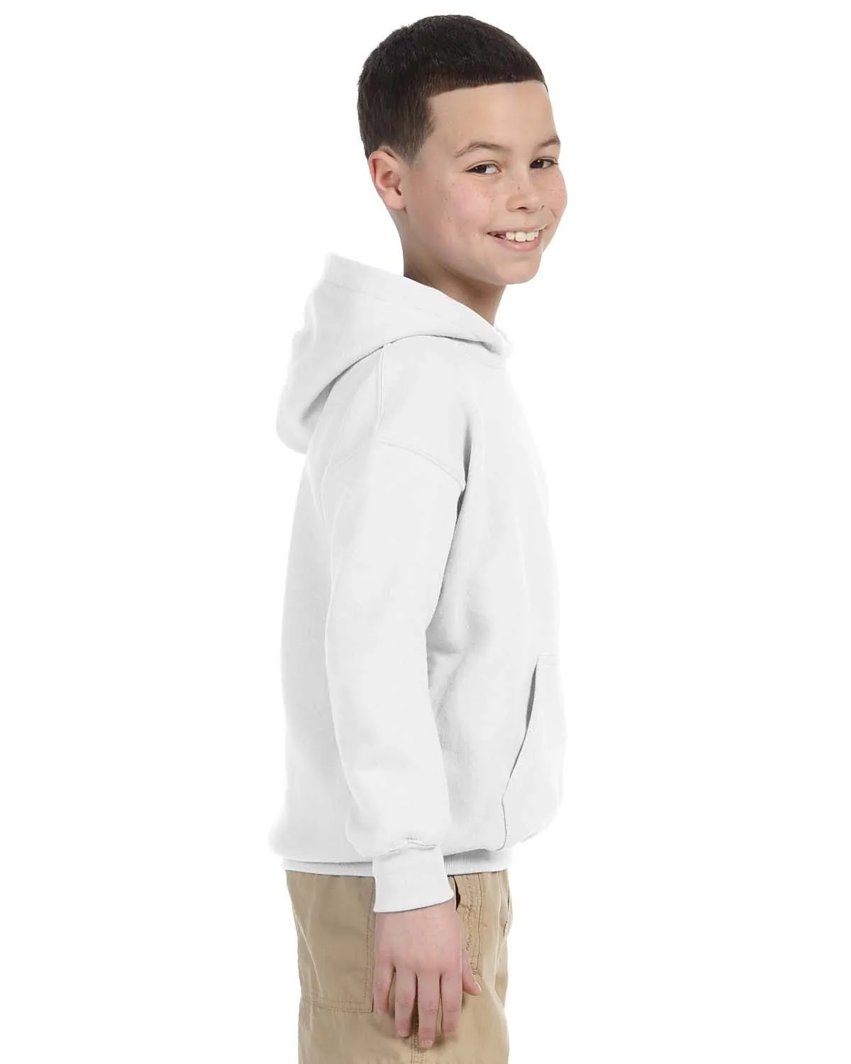 Gildan Youth Lightweight 50/50 Hoodie | White