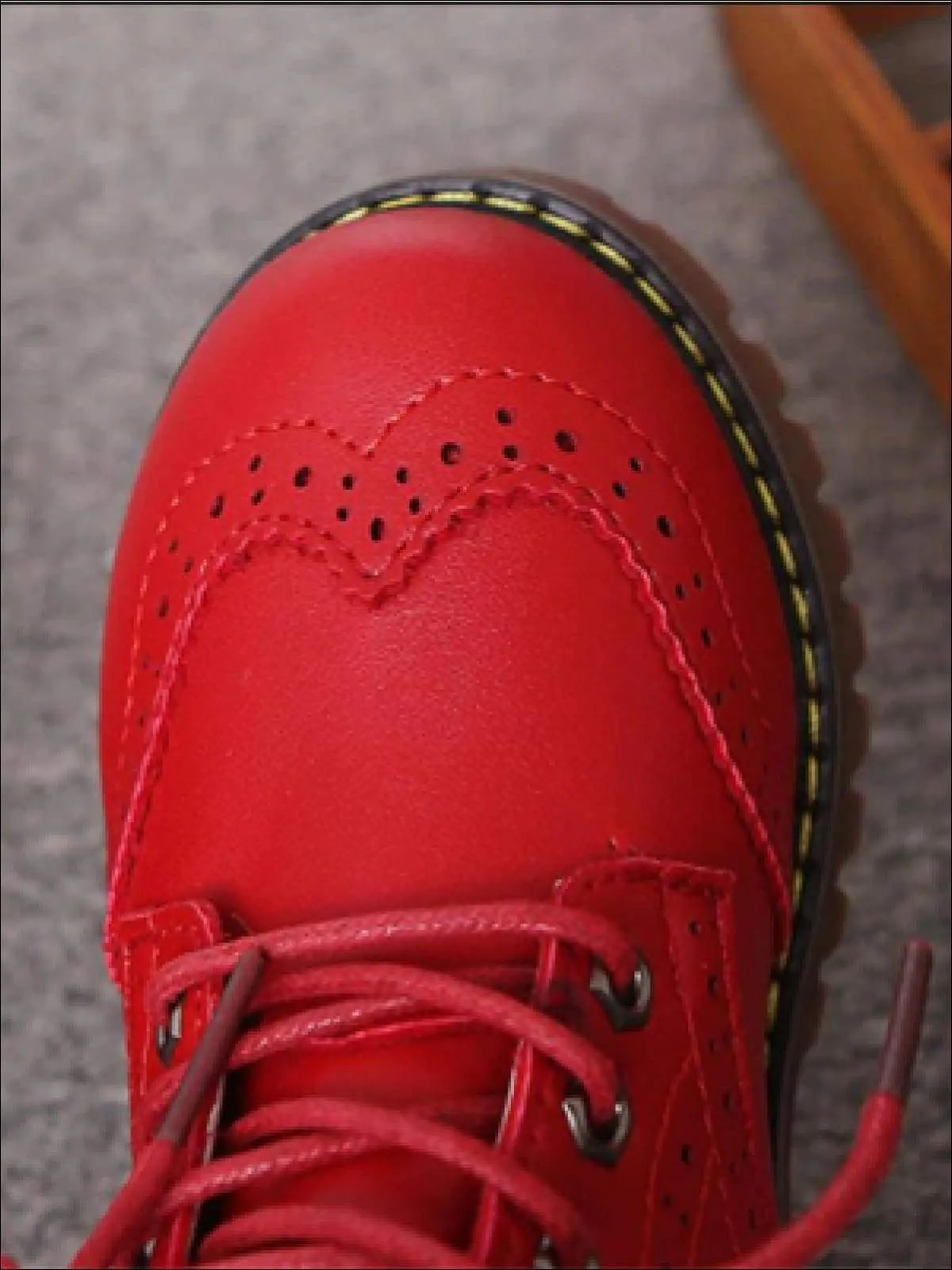 Girls Preppy Dr. Martens Inspired Boots (Pink, Black & Red) By Liv and Mia
