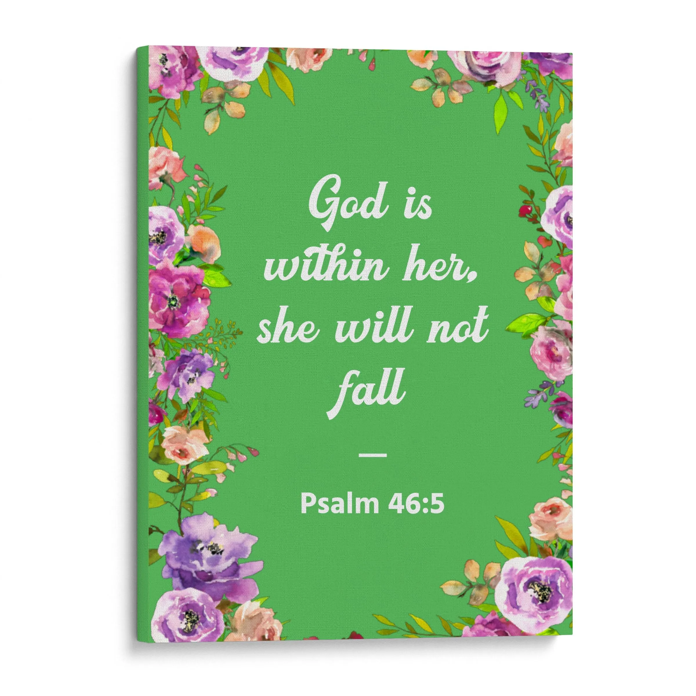 God is Within Her She Will Not Fall - Christian Wall Decor