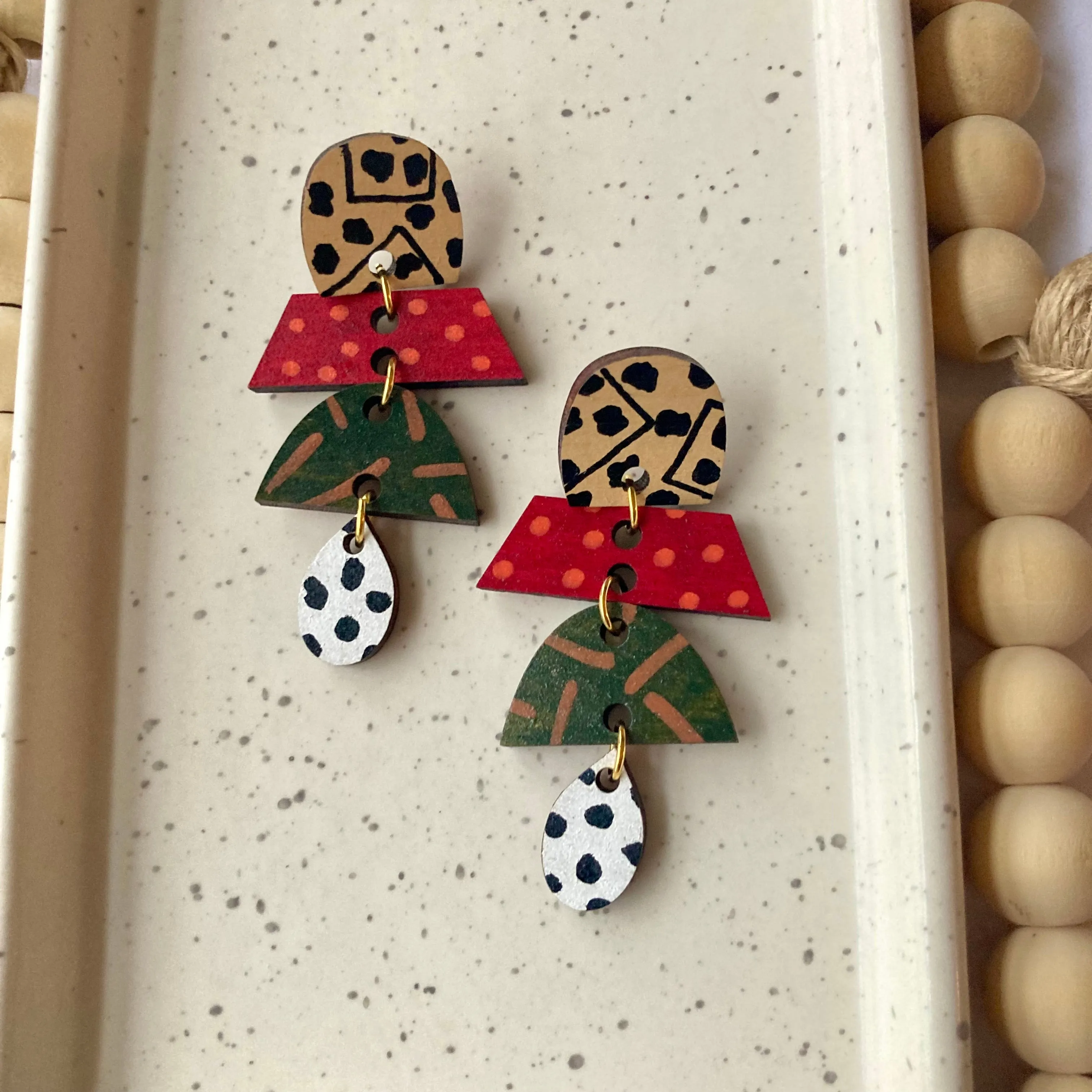 HAND PAINTED EARRINGS