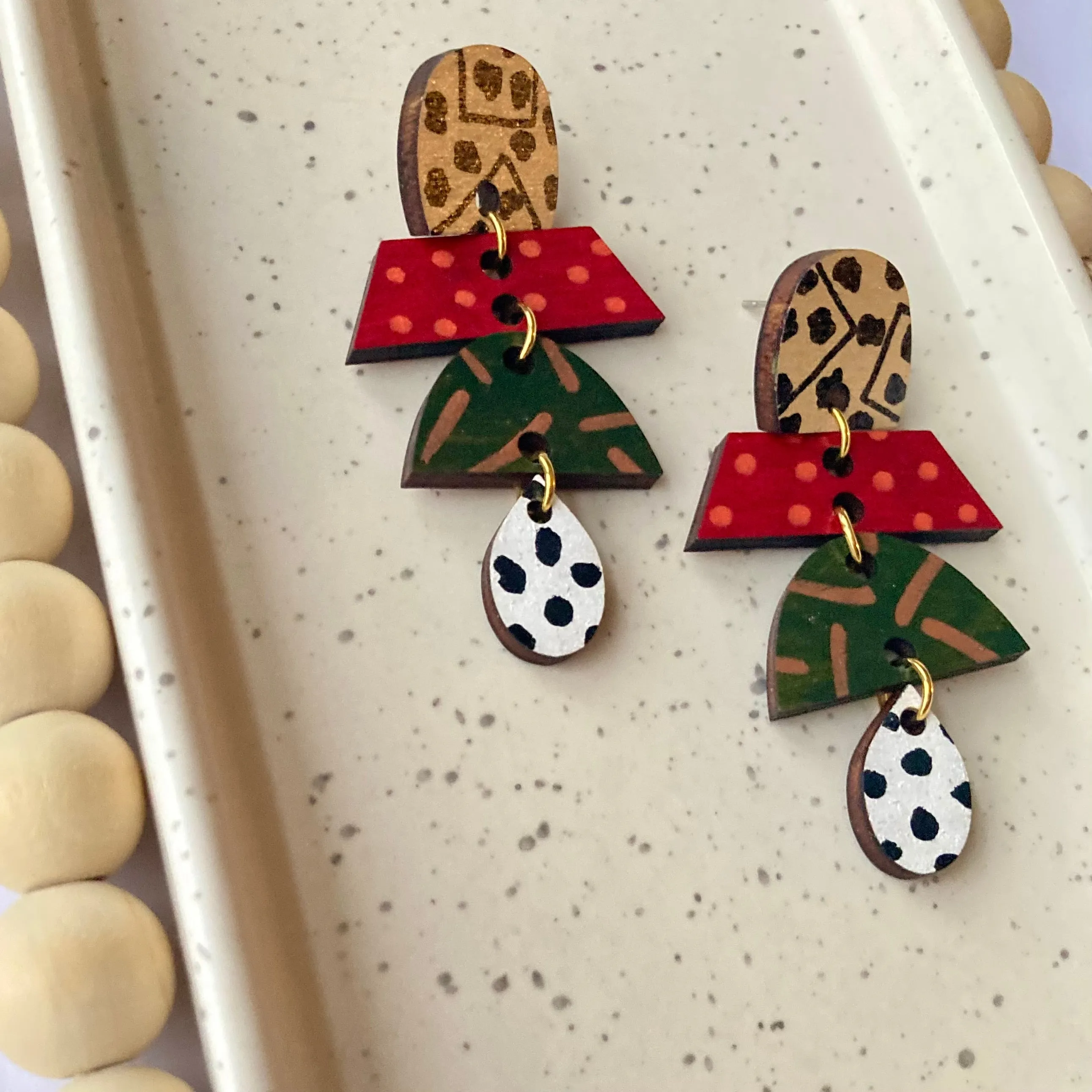 HAND PAINTED EARRINGS