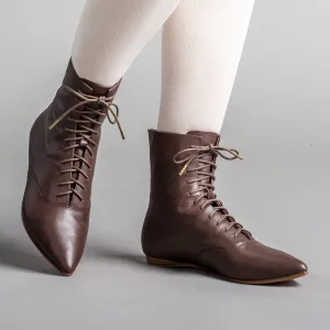Hartfield Regency Leather Boots (Brown)