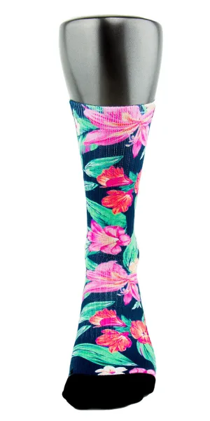 Hawaiian Floral CES Custom Socks