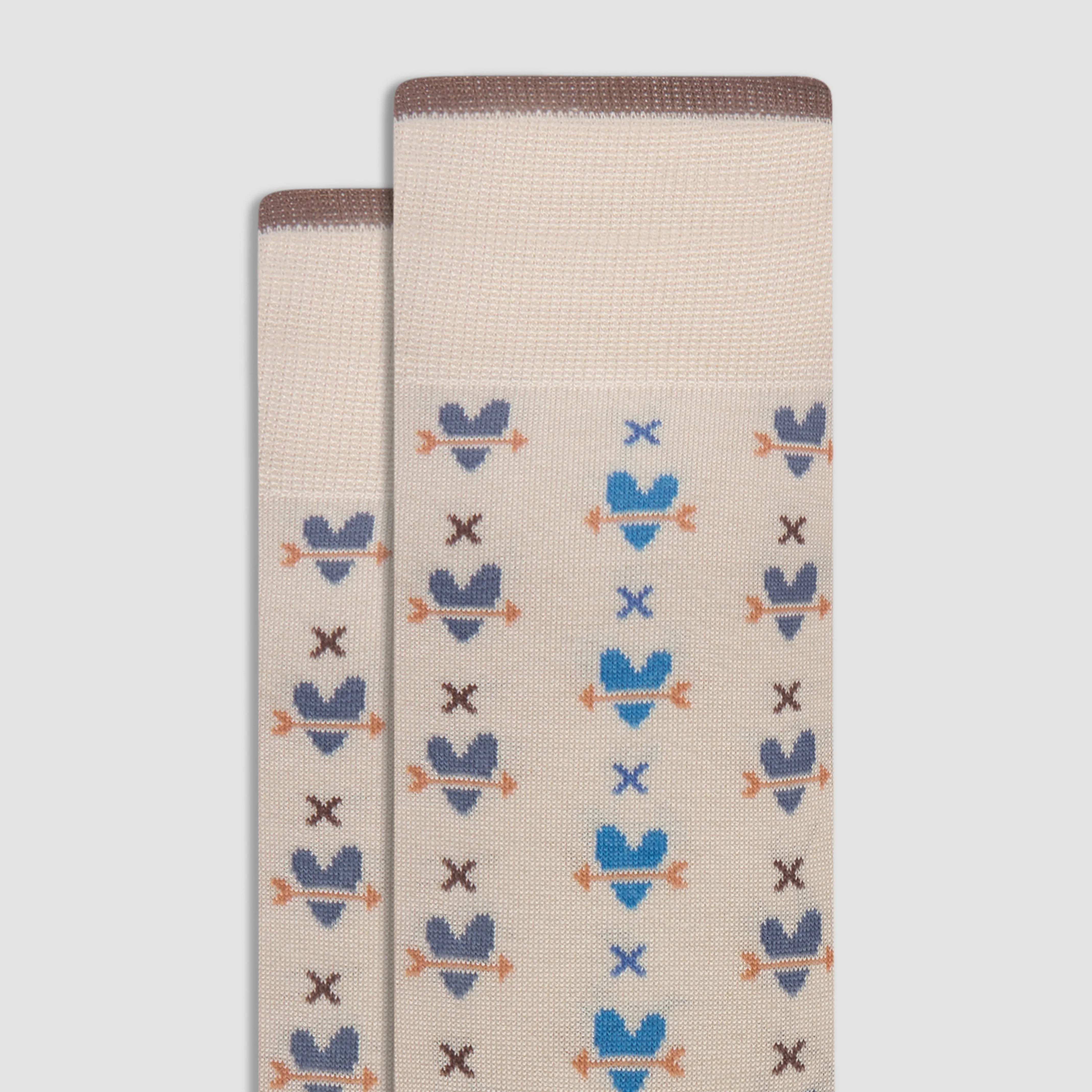 Heart & Arrow Mid-Calf Socks