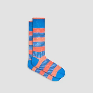 Heather Striped Mid-Calf Socks