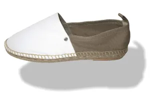 Hermes Kaki White Eusebio Espadrilles Sneakers Men Shoes Sz 44 New!