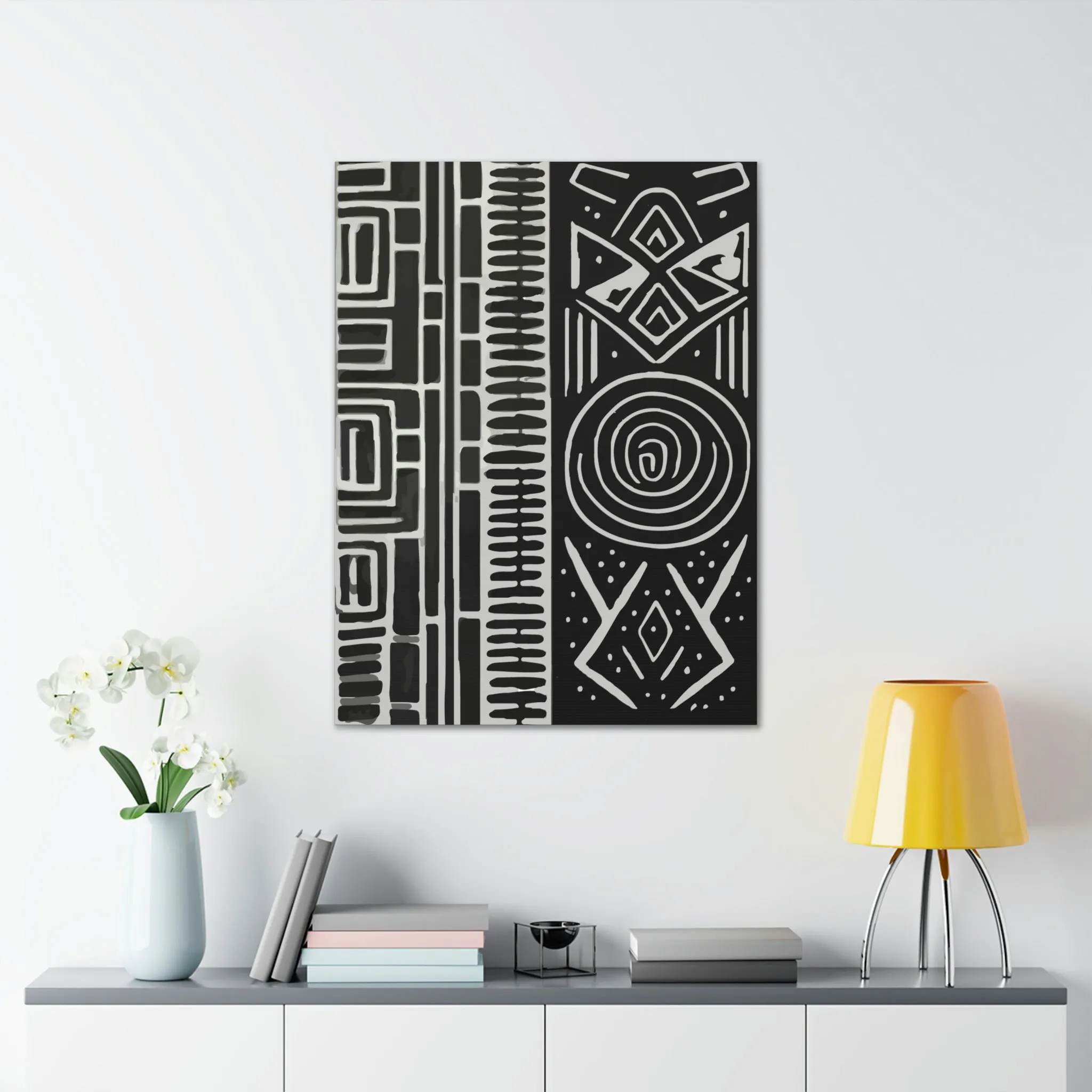 HoN Abstract Canvas B&W #1