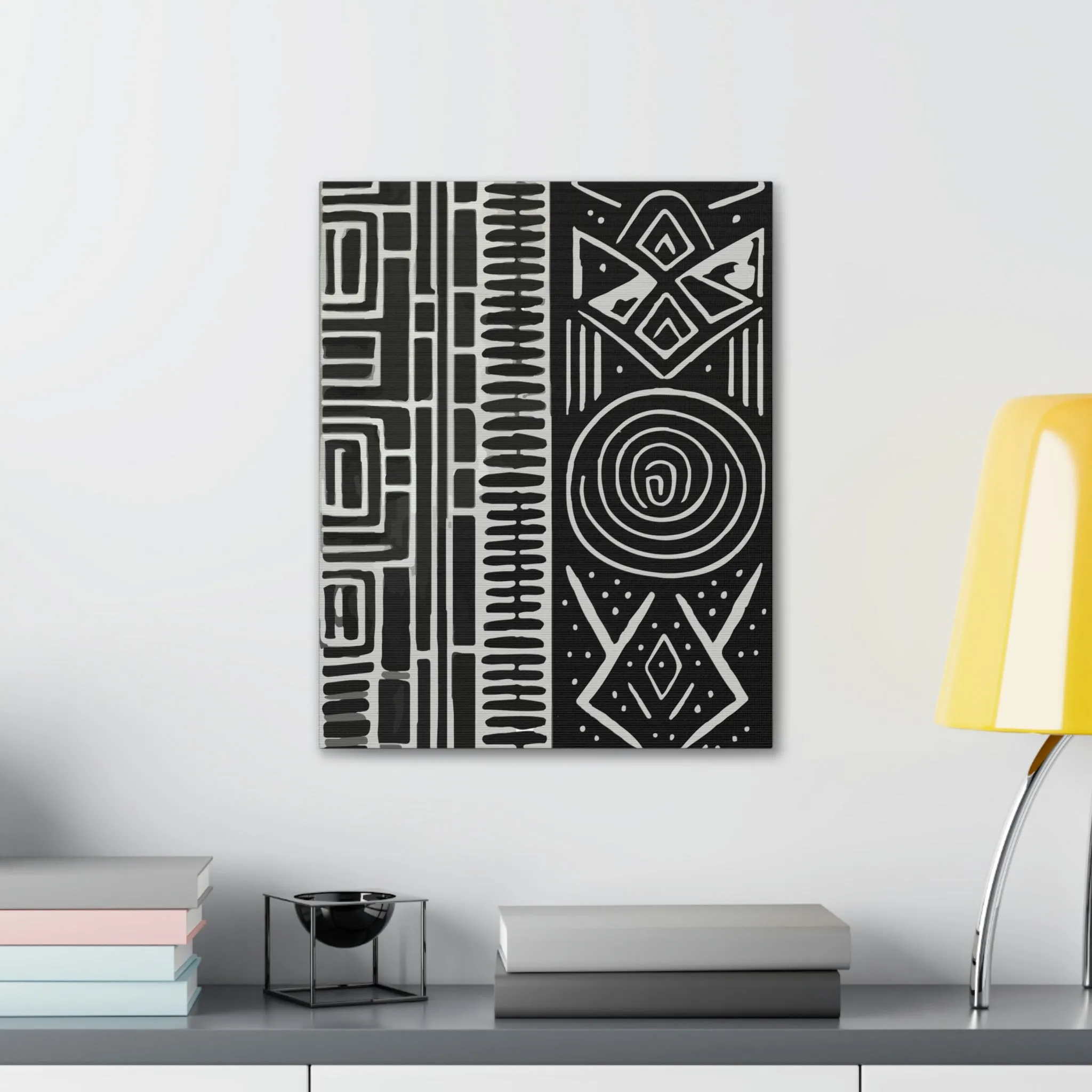 HoN Abstract Canvas B&W #1