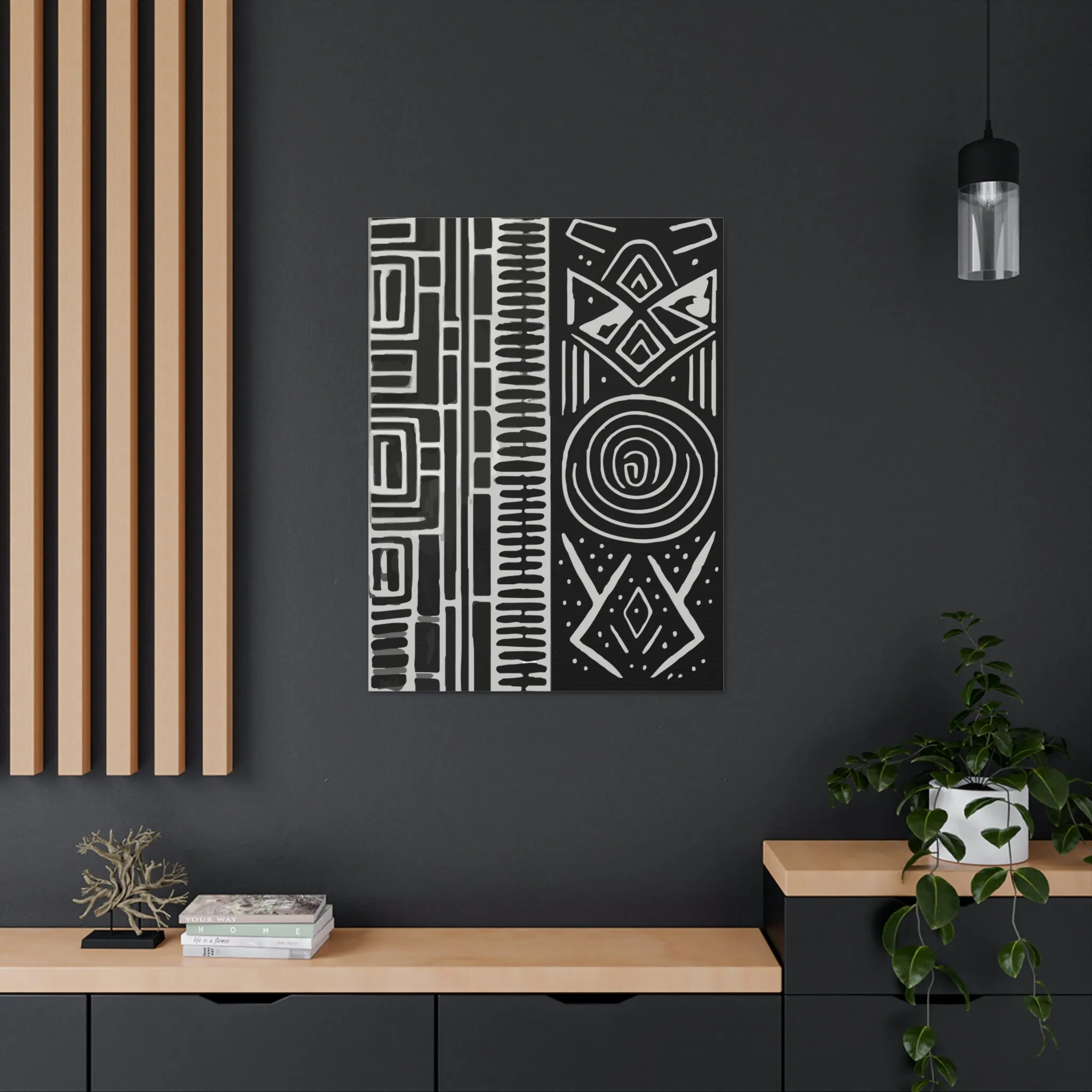 HoN Abstract Canvas B&W #1