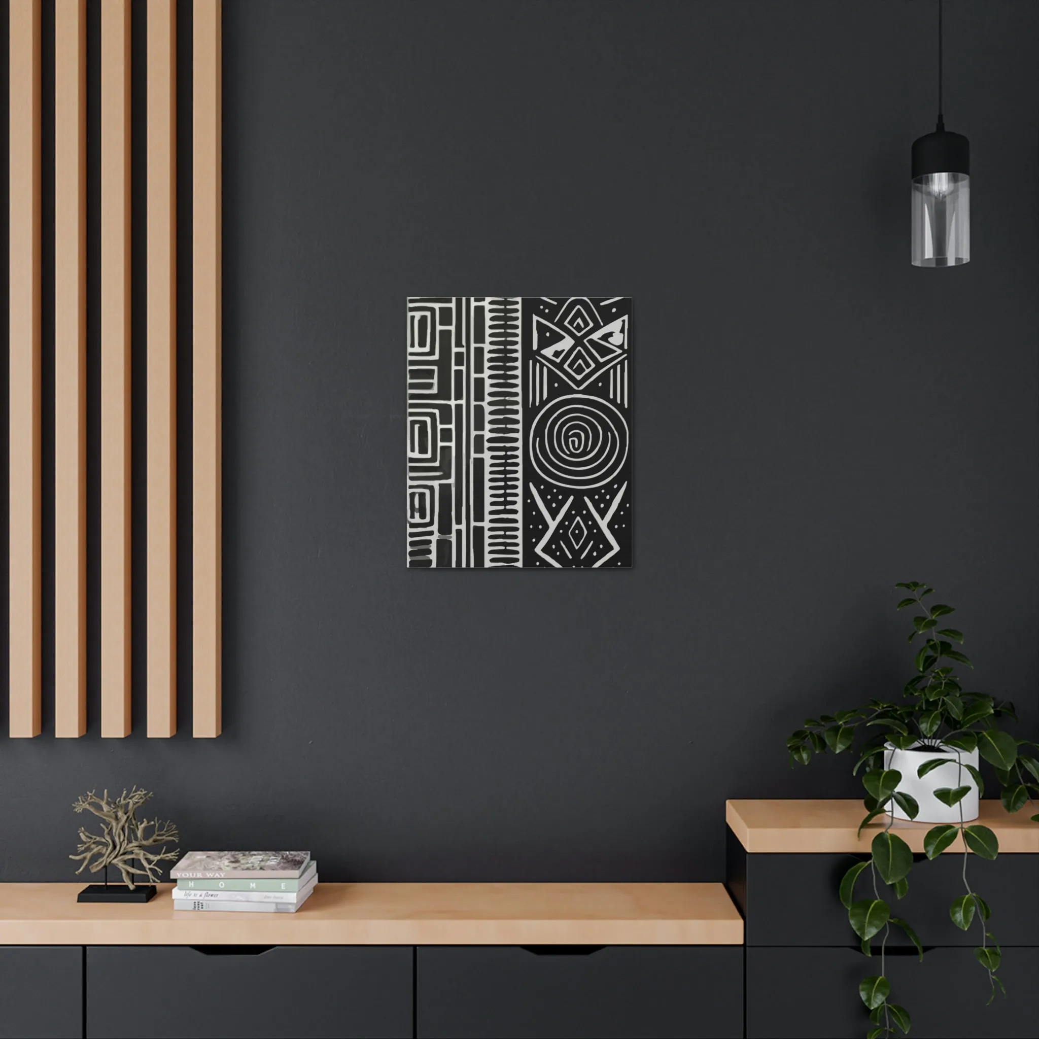 HoN Abstract Canvas B&W #1