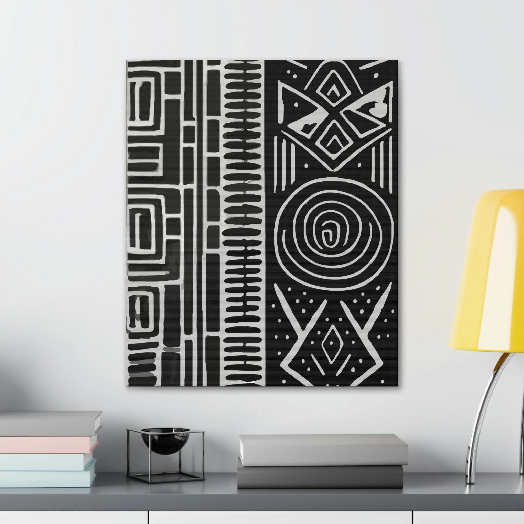 HoN Abstract Canvas B&W #1