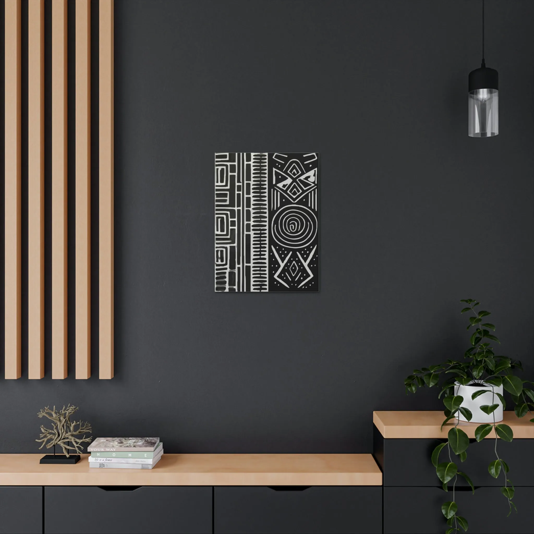 HoN Abstract Canvas B&W #1