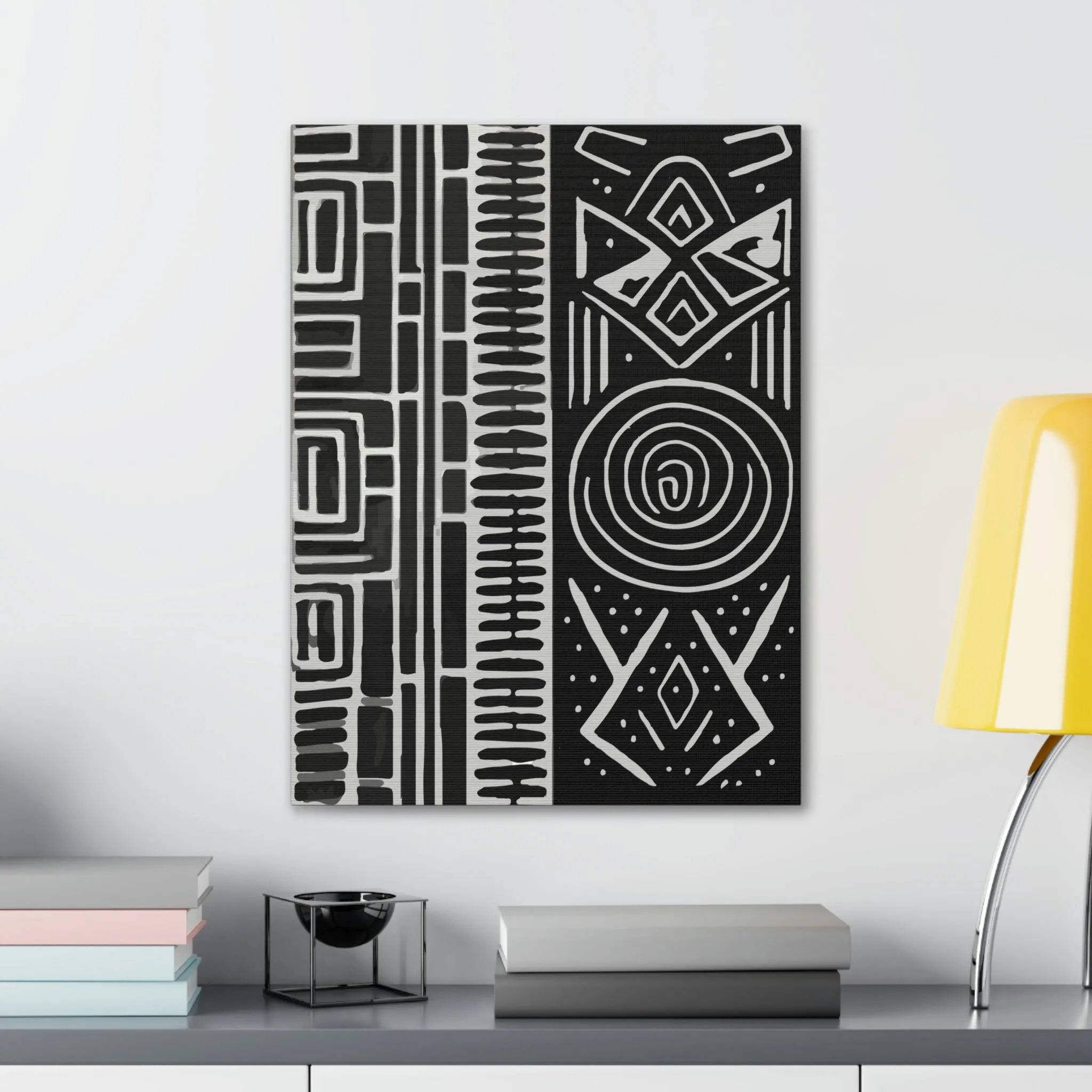HoN Abstract Canvas B&W #1