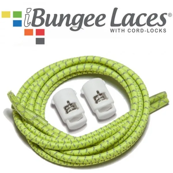 iBungee Reflective Elastic Laces 34"