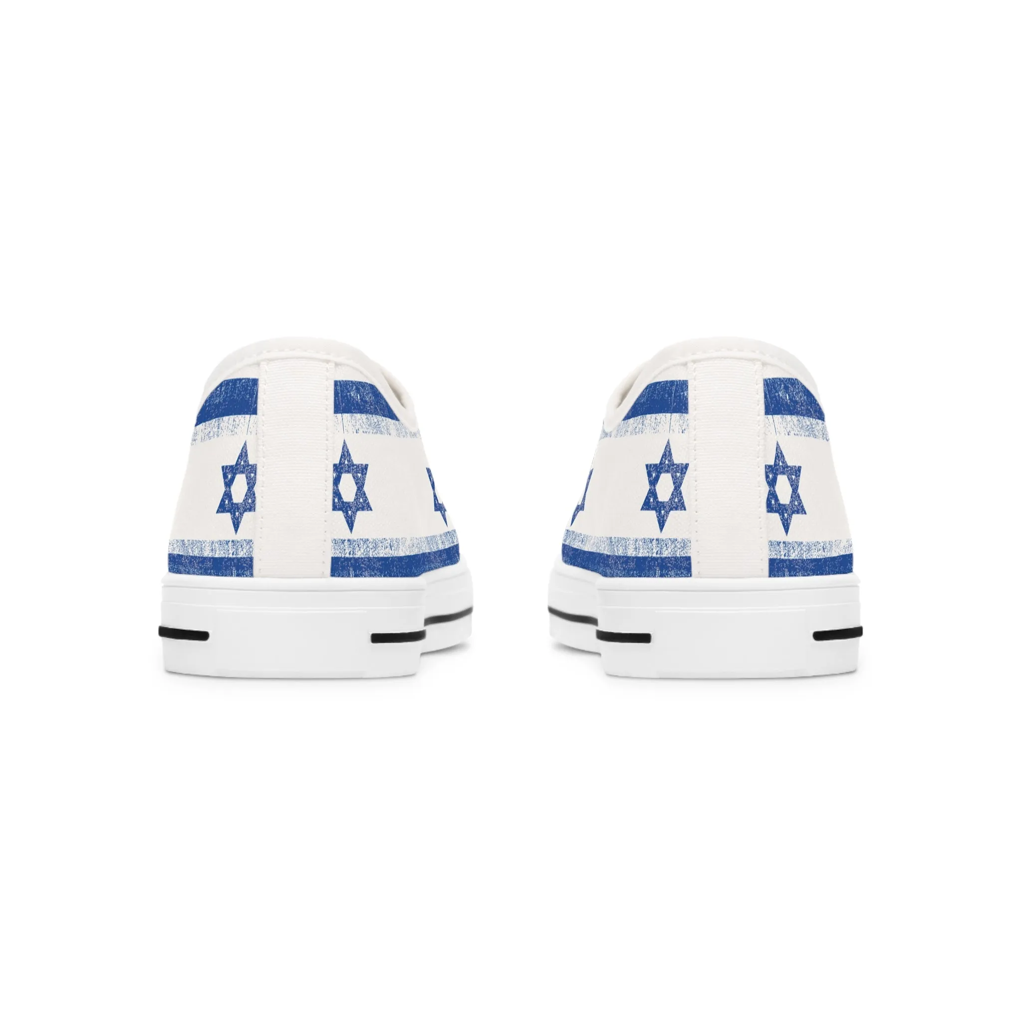 Imri Israel Flag Pattern Women's Low Top Sneakers