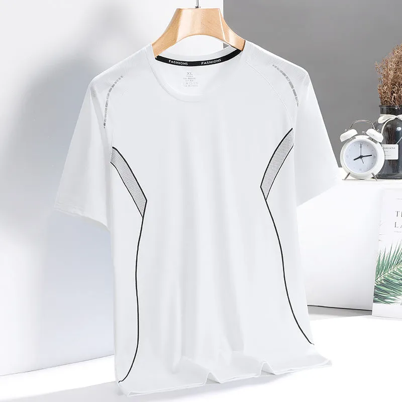 INSTOCK-Breathable ice silk short-sleeved T-shirt