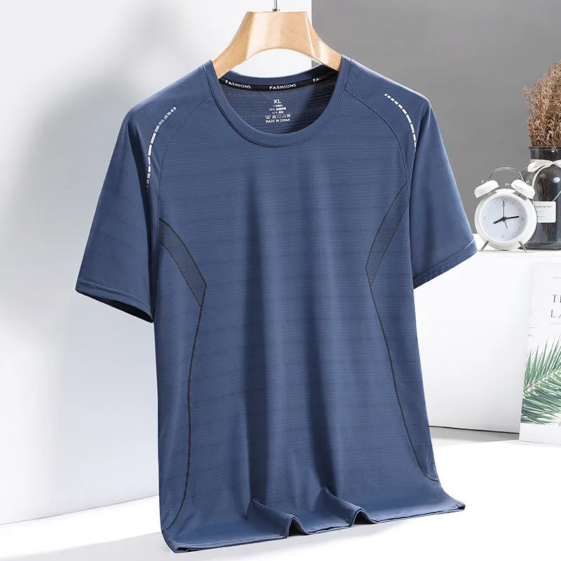 INSTOCK-Breathable ice silk short-sleeved T-shirt