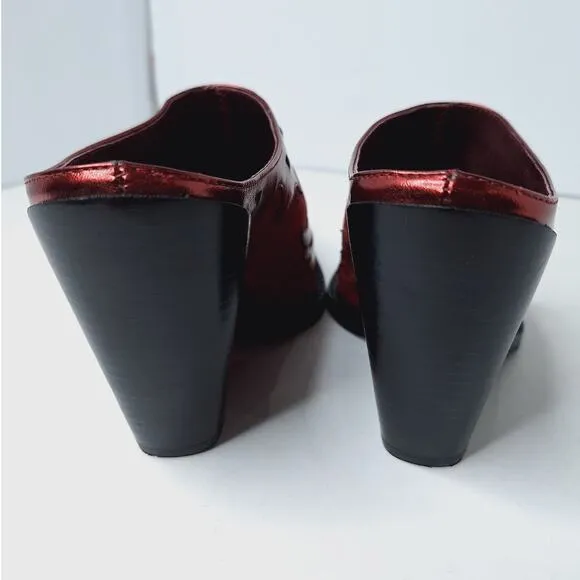 Jeffrey Campbell Eagleton Point Snip Toe Mule Western Boot Phoenix 6 Thunderbird