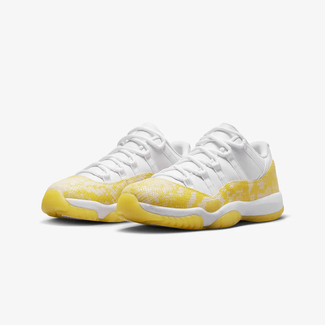 Jordan | AIR JORDAN 11 RETRO LOW  { WHITE/TOUR YELLOW-WHITE