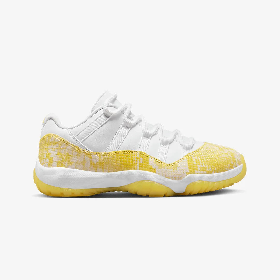 Jordan | AIR JORDAN 11 RETRO LOW  { WHITE/TOUR YELLOW-WHITE
