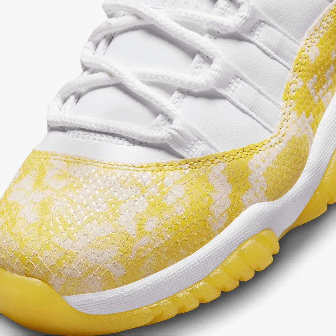 Jordan | AIR JORDAN 11 RETRO LOW  { WHITE/TOUR YELLOW-WHITE