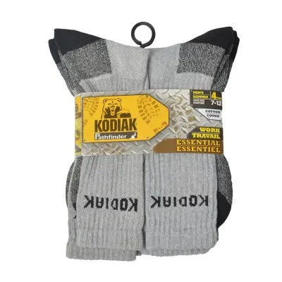 Kodiak - 4 Pack Work Socks | Grey