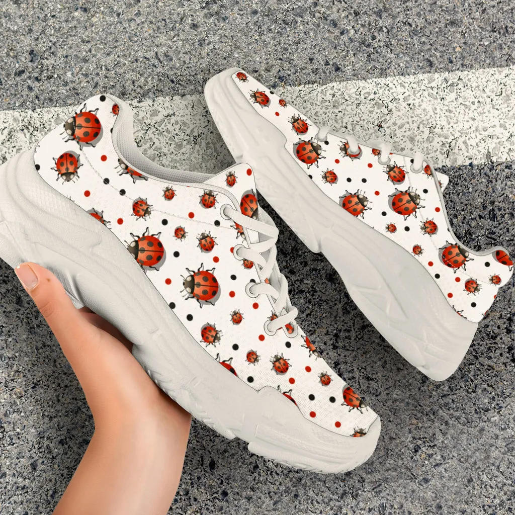 Ladybird Chunky Sneakers (White)