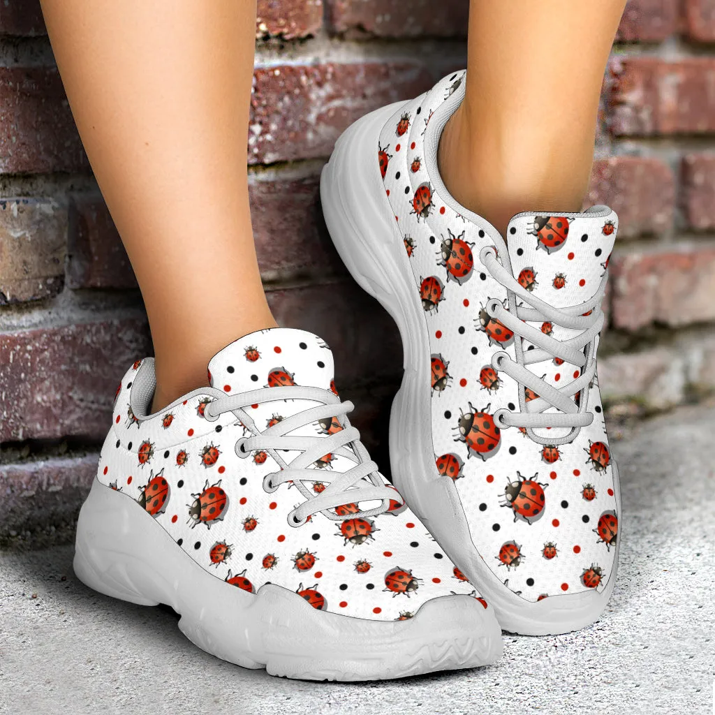 Ladybird Chunky Sneakers (White)