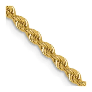 Leslie's 14K 2.5mm Diamond-Cut Lightweight Rope Chain