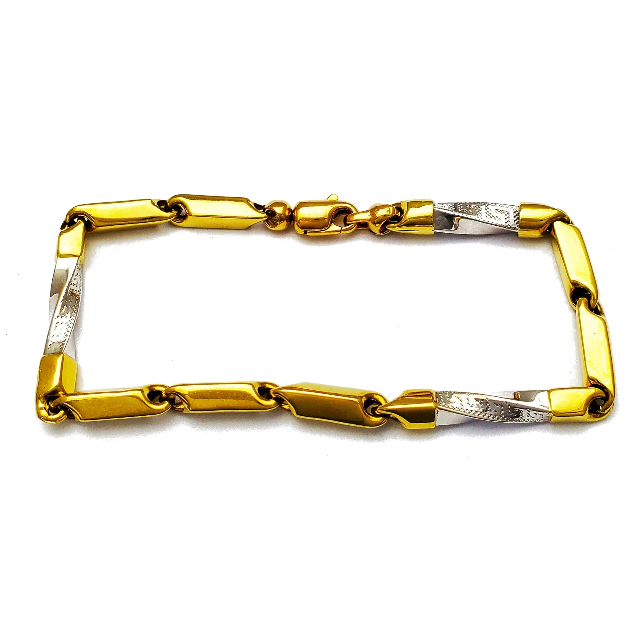 Lightweight Greek Bullet Bracelet (14K)