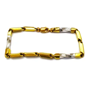 Lightweight Greek Bullet Bracelet (14K)