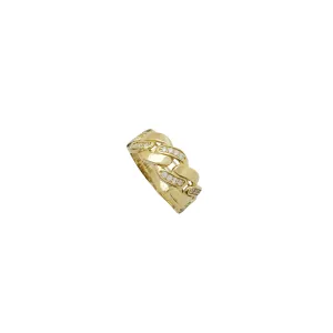 Lightweight Miami Cuban Ring (14K)