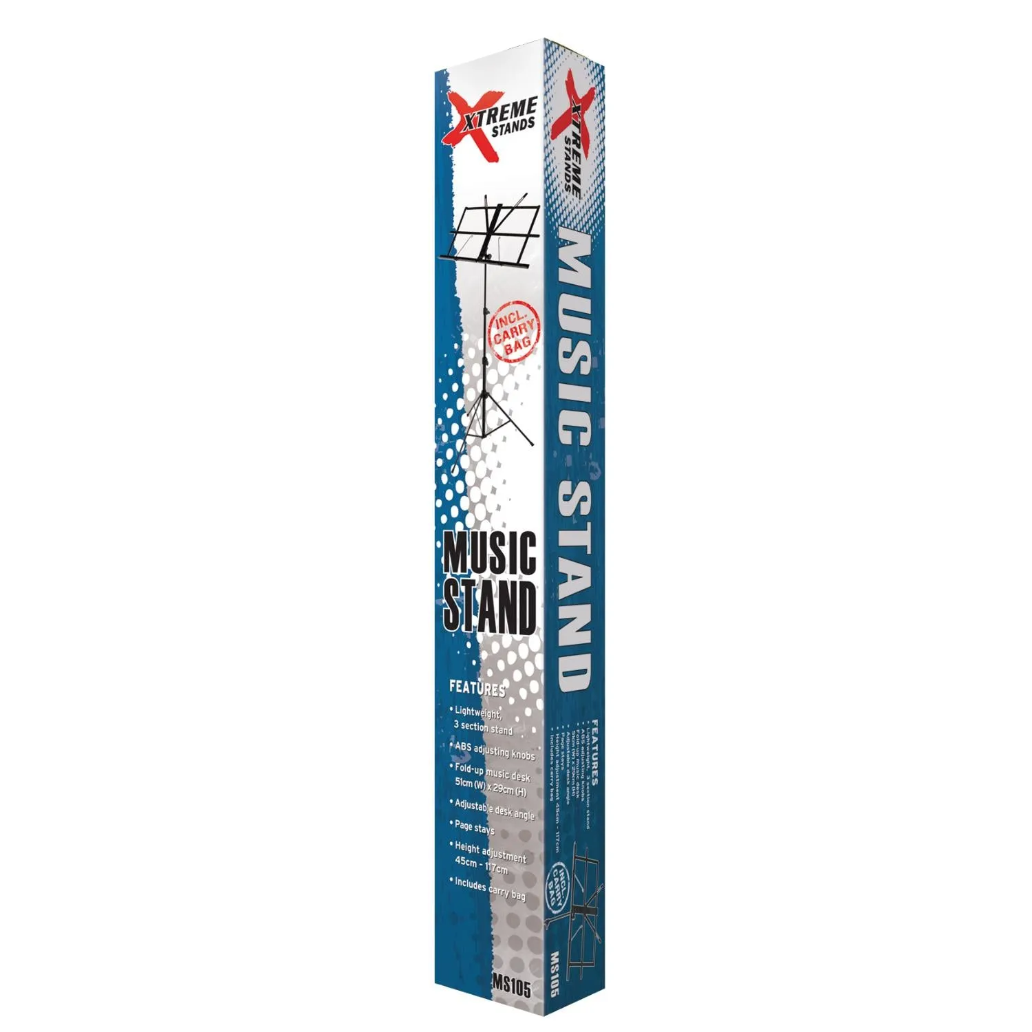 Lightweight Portable Music Stand with Carry Bag