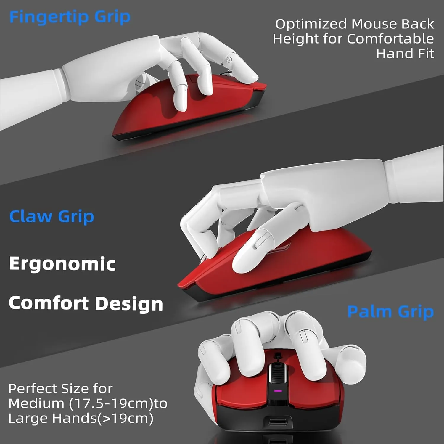 lightweight Wireless Professional Gaming Mouse 26000dpi for PC