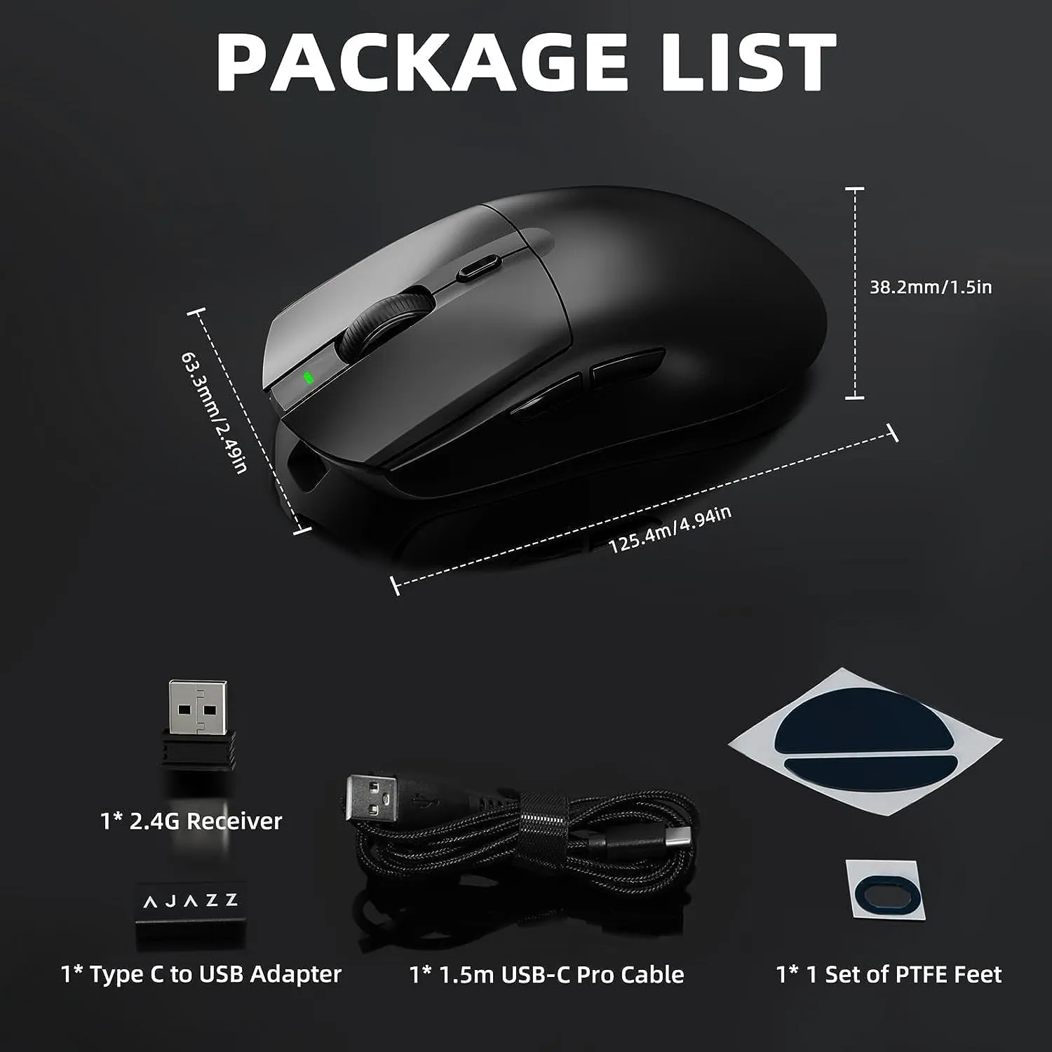 lightweight Wireless Professional Gaming Mouse 26000dpi for PC