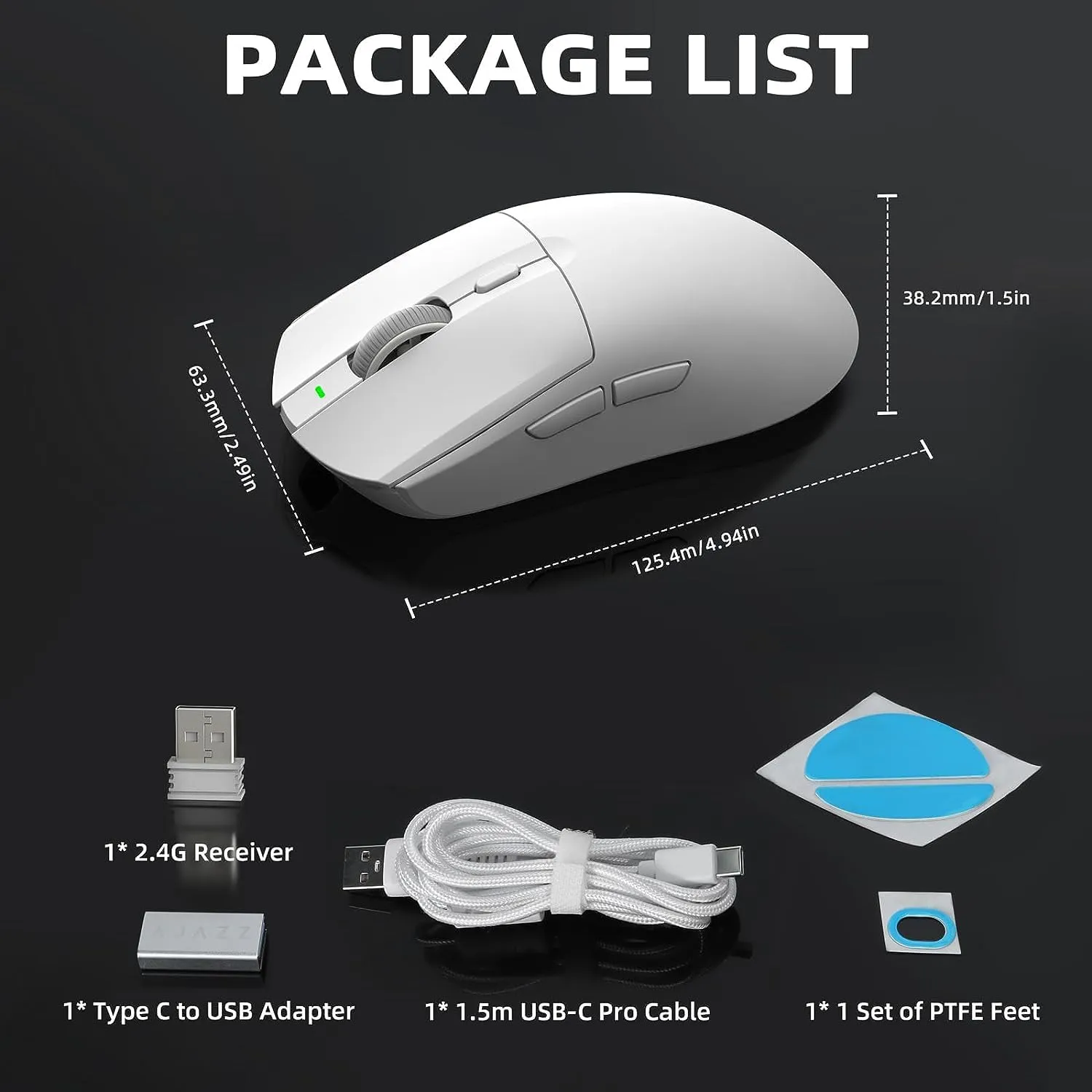 lightweight Wireless Professional Gaming Mouse 26000dpi for PC