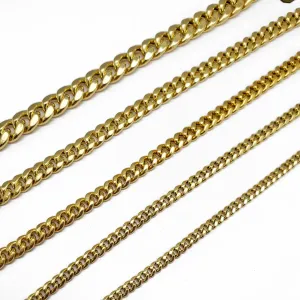 Lightweight/Hollow Lobster Lock Miami-Cuban Link Bracelet (10K)
