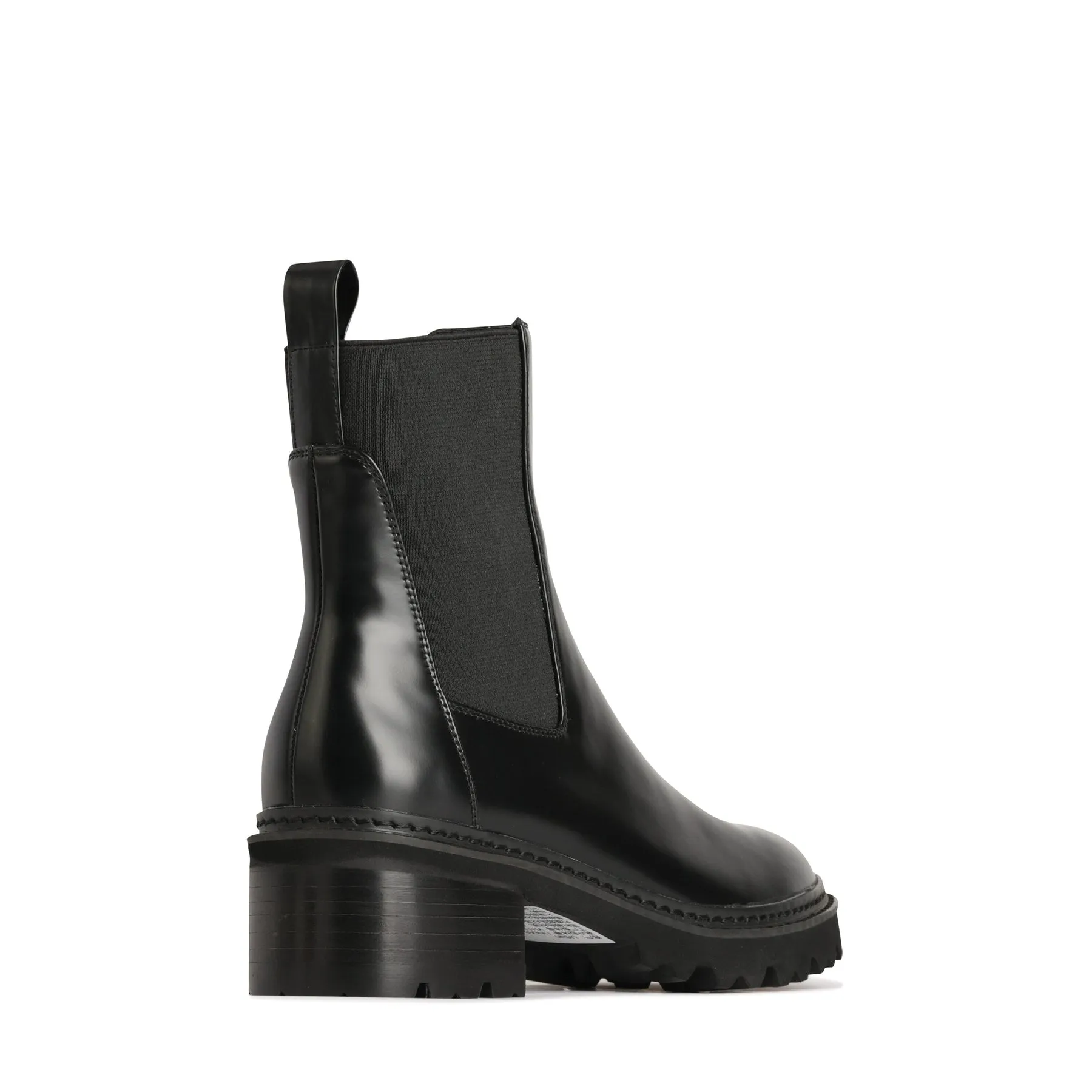 LINEAR LEATHER ANKLE BOOTS