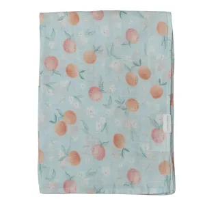 Loulou Lollipop Muslin Swaddle Blanket - Peaches