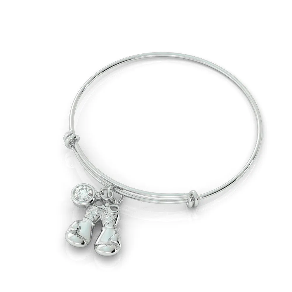 Love Kickboxing - Birthstone Pendant .925 Sterling Silver