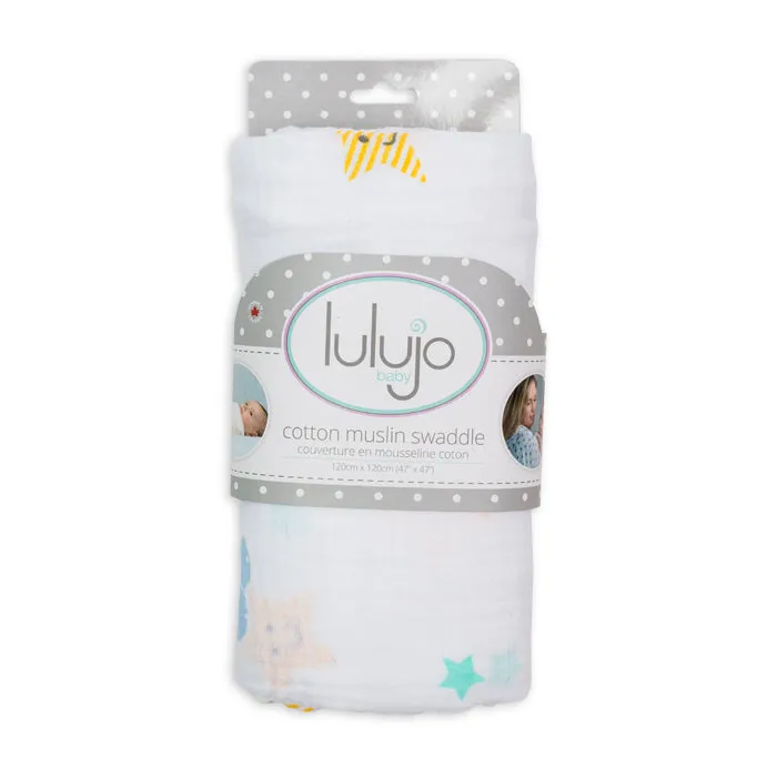 Lulujo Muslin Swaddle - Dreamland