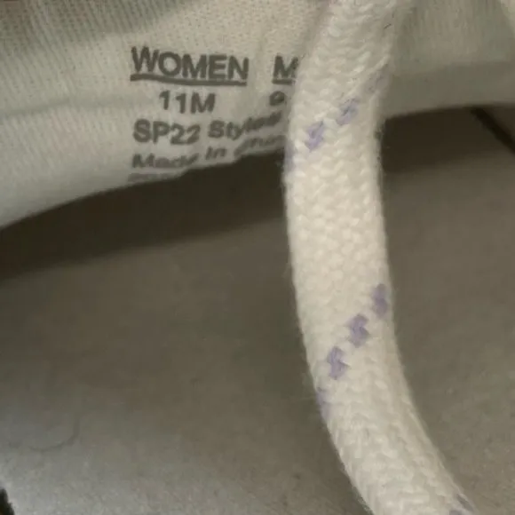 Madewell Court Low-Top Sneakers in White and Purple Distant Lavander Multi